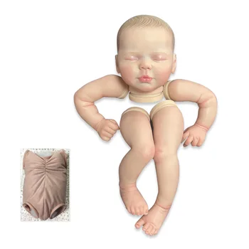NPK 20-дюймовый уже окрашенный набор кукол Готовый Размер куклы Reborn Baby Реалистичные Мягкие на ощупь Гибкие готовые детали куклы