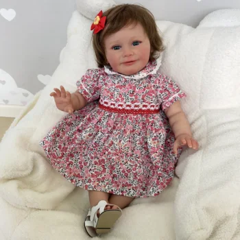 NPK 60 см Zoe Reborn Baby Doll Реалистичная Кукла с Мягким Приятным Телом Ручной работы с Краской Genesis, Видимыми Прожилками, Несколькими слоями