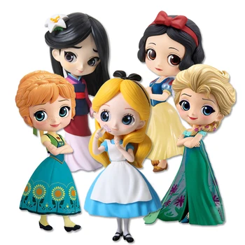 Милые куклы из сказки Диснея, Белоснежка, Русалка, Золушка, фигурка принцессы, игрушки для украшения торта для девочек, подарки на День рождения