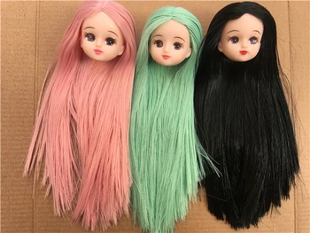 Редкая лимитированная серия Licca Head Braid BOBO СинеРозовые волосы Мультяшные куклы для девочек, коллекция игрушек для прически своими руками, Милая кукольная головка