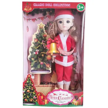 Рождественская одежда Кукла-принцесса высотой 30 см, зимнее мини-платье и костюм, кукла для девочек, детский подарок на день рождения C66