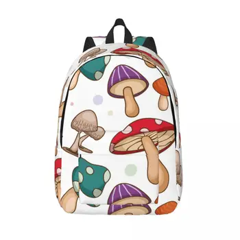 Школьная сумка Студенческий рюкзак с красочным грибным узором Наплечный рюкзак Сумка для ноутбука школьный рюкзак