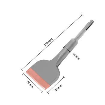 1 Штука SDS Plus Долото Для Плитки Из Цементированного Карбида Профессиональный Инструмент Для Настенного Бетона Заостренное Плоское Долото Расширенное Стальное Долото