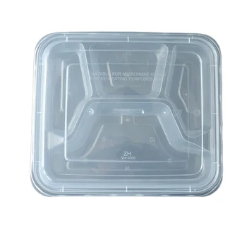 10 шт. Пластиковый Ланч-бокс на 4 сетки Для хранения продуктов Перед приемом пищи Многоразовая упаковка для микроволновой печи Одноразовая