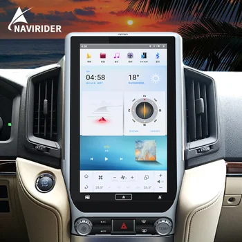 13,6-дюймовый Автомобильный Радиоприемник Android 11 Экран Для Toyota Land Cruiser 200 LC300 2016-2020 GPS Carplay Навигация Мультимедийный Видеоплеер