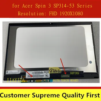 14-дюймовый ЖК-дисплей с сенсорным экраном в сборе B140HAN04.0 для Acer Spin 3 серии SP314-53 1920x1080