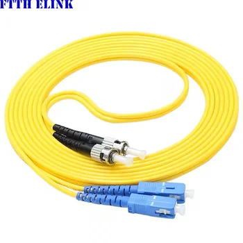 20шт SC-ST перемычка DX 1m 3m 5m SM волоконно-оптический кабель Дуплексный однорежимный кабель с оболочкой 3,0 мм оптоволоконный патч-корд бесплатная доставка