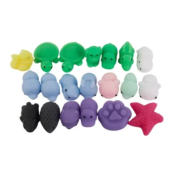 20шт Мини-сжимающая игрушка squishy Mochi Мягкие Игрушки для Снятия Стресса Kawaii Animal Мягкие Декомпрессионные игрушки Seal Octopus Rabbit #N20