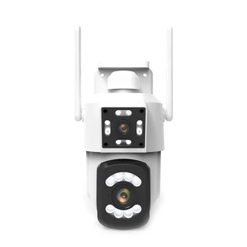 3-Мегапиксельная WIFI Беспроводная Бинокулярная Камера HD Полноцветная Камера Наблюдения Ночного Видения Наружная Водонепроницаемая Камера