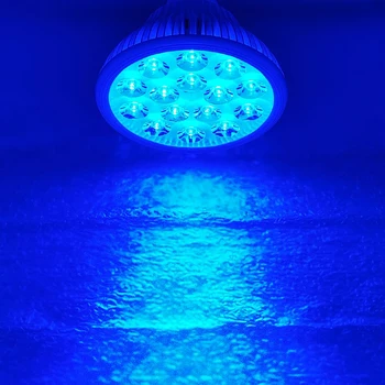 30 Вт/15 Вт Ледяной синий 470 нм ~ 475нм PAR38 Светодиодная лампа Точечная лампа для аквариума E27 E26