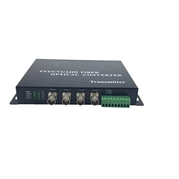 4-канальный HD 1080P TVI/CVI/AHD RS 485 оптоволоконный видео конвертер SM FC