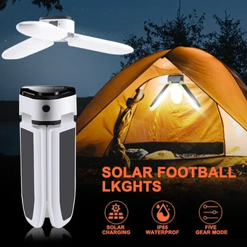 60 светодиодных солнечных фонарей для кемпинга, уличная USB-перезаряжаемая лампа, Портативная Складная лампа, Походная палатка, аварийный фонарь для кемпинга