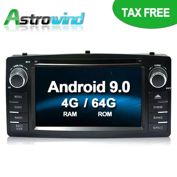 64G ROM Без Налога Android 9,0 Автомобильная GPS Навигационная Система DVD-плеер Радио Стерео Медиа Для BYD F3 Для Toyota Corolla E120 DVR DAB +