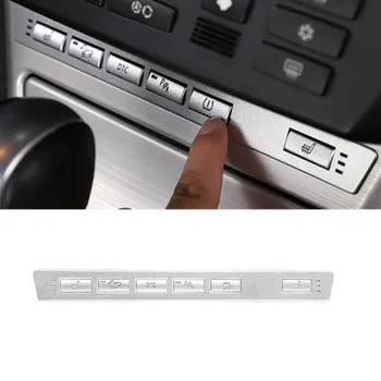 7 ШТ. Наклейка для украшения кнопки обогрева сиденья для стайлинга автомобилей, подходит для BMW X3 E83 2006-2010 Аксессуары для интерьера автомобиля