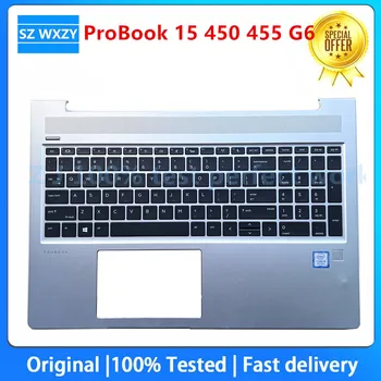 95% Новая Оригинальная Клавиатура Для Ноутбука HP ProBook 15 455 450 G6 С Подставкой для рук с подсветкой US L45090-001 100% Протестирована Быстрая Доставка