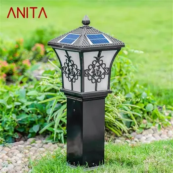 ANITA Наружные Солнечные фонари для газона Ретро Садовая лампа LED Водонепроницаемый IP65 Домашний декор для виллы Дуплекс