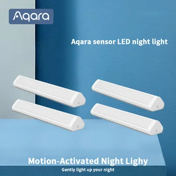 Aqara Индукционный светодиодный ночник, магнитная установка с датчиком освещенности человеческого тела, 2 уровня яркости, время ожидания 8 месяцев
