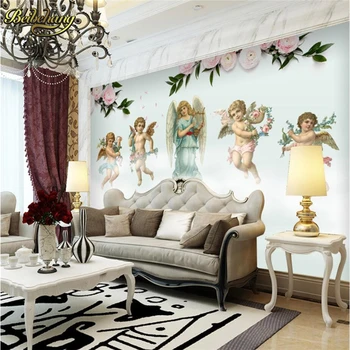 beibehang Европейская картина маслом angel papel de parede 3d photo wallpap диван для гостиной большая фреска обои Украшение дома