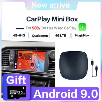 Carplay Ai Box Mini Android Box Apple Car play Wireless Android Auto Для Volvo Ford Benz VW Netflix Car Multimedia Play UX999