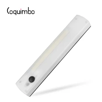 Coquimbo COB Светодиодный выключатель, ночник в шкафу с магнитной клейкой лентой для шкафа, ночной шкаф для чтения, Беспроводной светильник