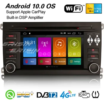 Erisin Android 10,0 DSP Автомобильный Стерео Carplay DAB + GPS WiFi Canbus DVB-T2 DVR Bluetooth TPMS OBD2 Спутниковая Навигация Для Porsche Cayenne 3014