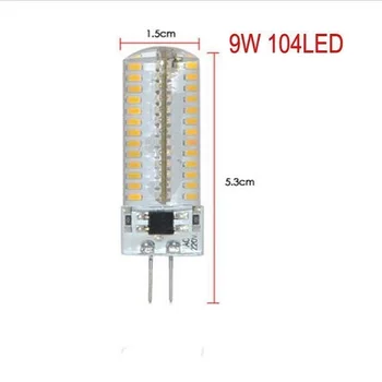 G4 3014SMD Светодиодная хрустальная лампа мощностью 3 Вт-9 Вт, светодиодная люстра DC12V / AC110V / AC220V
