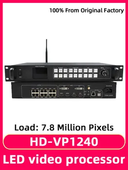 HD-VP1240 Полноцветный светодиодный дисплей, видеопроцессор, контроллер синхронной системы 2-в-1, воспроизведение по USB