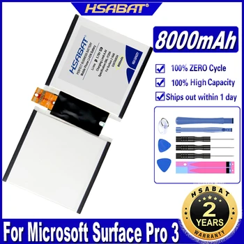 HSABAT G3HTA003H G3HTA007H G3HTA004H Аккумулятор для Ноутбука емкостью 8000 мАч для Аккумуляторов Планшетных ПК Microsoft Surface Pro 3 Серии 1645