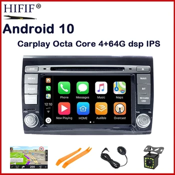 IPS 2 Din Android 10 Автомобильный Мультимедийный плеер для Fiat/Bravo 2007 2008 2009 2010 2011 2012 DVD Automotivo GPS Радио 2 ГБ оперативной памяти DSP