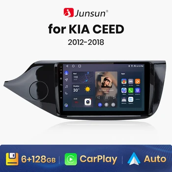 Junsun V1 AI Voice Беспроводной CarPlay Android Авторадио для KIA CEED JD Cee'd 2012-2018 4G Автомобильный Мультимедийный GPS 2din авторадио