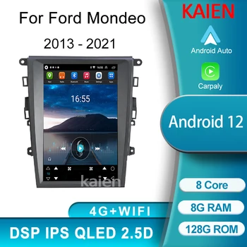 KAIEN Для Ford Mondeo 2013-2021 Android 12 Автонавигация GPS Автомобильное Радио DVD Мультимедийный Видеоплеер Стерео Carplay 4G WIFI DSP