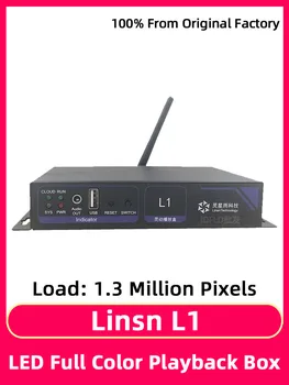 Linsn L1 Коробка асинхронного воспроизведения RGB Полноцветный модуль Система отправки карт Светодиодный экран дисплея WiFi USB Порт видеоконтроллер