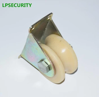 LPSECURITY 4-дюймовый нейлон (варианты с V-образной канавкой) шкивное колесо для железных ворот/ скользящее колесо ролик для распашных/раздвижных дверей
