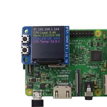 Mini Pi PiOLED PiTFT 1,14 дюйма v1.0 135x240 LCD TFT Дополнительный OLED SPI интерфейс для Raspberry Pi