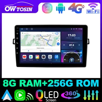 Owtosin QLED 1280*720 P 8 Core 8 + 128 Г Android Автомагнитола для Toyota Auris 1 E150 2006-2012 GPS CarPlay Android Auto Parrot BT WiFi