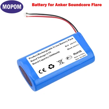 PA32 2ICR19/66 Аккумулятор 3,7 В 5600 мАч Для Anker Soundcore Flare 1 2 A3161 A3165 A3102 Беспроводной Bluetooth Динамик