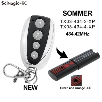 SOMMER TX03-434-2- XP TX03-434-4- XP Гаражный Пульт Дистанционного Управления, Совместимый с Брелоком для ключей SOMMER 434,42 МГц Command Gate Controller