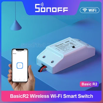 SONOFF BasicR2 MINI Wi-Fi DIY Smart Wireless Remote Control Switch Модуль Освещения Умного дома Работает с Alexa Google Home eWeLink