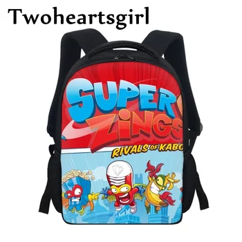 Twoheartsgirl Hot Game Super Zings Детские школьные сумки для мальчиков и девочек, школьный ранец для детского сада, рюкзаки для учащихся начальных классов.