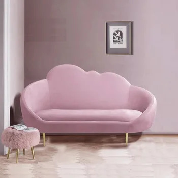 U-ЛУЧШАЯ ткань, современный простой дизайн дивана, маленький секционный диван, диван для спальни, гостиной, диван vevet
