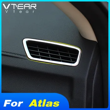 Vtear автомобильная крышка воздуховода декоративная рамка аксессуар отделка из нержавеющей стали Для Geely Atlas Emgrand NL-3 Proton 2018 2019 стиль