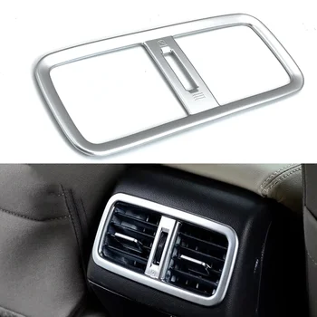 Wooeight Автомобильный Внутренний Подлокотник Коробка Задний Кондиционер A/C Вентиляционное Отверстие Рамка Крышка Отделка ABS Наклейка Для Honda CRV CR-V 2012-2016
