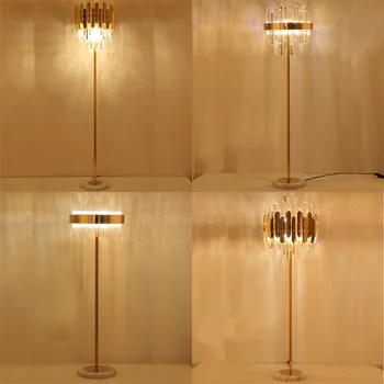 · Торшеры TEMAR Освещают Современный светодиодный декор из роскошного хрусталя для дома, гостиной, спальни