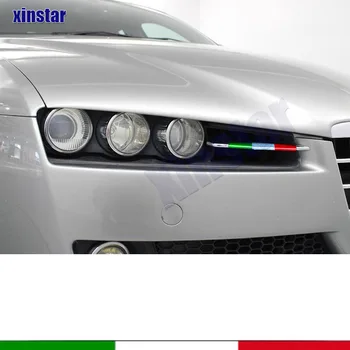 Автомобильные наклейки с подсветкой высоты итальянского флага, наклейки для автоаксессуаров Alfa Romeo 159 TI Brera