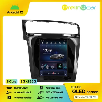 Автомобильный плеер Android 12.0 с вертикальным экраном для Volkswagen Golf 7 2014-2018 Мультимедийное радио 2Din Стерео Bluetooth Навигация DSP