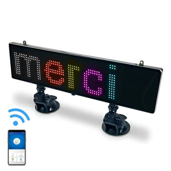 Автомобильный светодиодный экран дисплея Оконная Вывеска WIFI Мобильная Программируемая Надпись Lumineuse Автомобильная Светодиодная Вывеска Панель Прямая Поставка Светодиодная вывеска