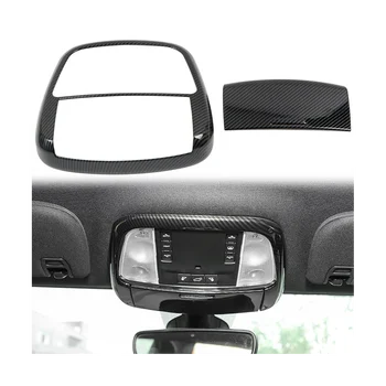 Автомобильный углепластиковый внутренний передний светильник для чтения, накладка на крышку лампы, наклейка для Dodge Durango 2011-2020