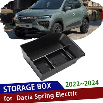 Автомобильный Ящик для хранения Dacia Spring Electric EV 2021 ~ 2023 Аксессуары Держатель Подлокотника Центральной консоли Органайзер для перчаток в салоне