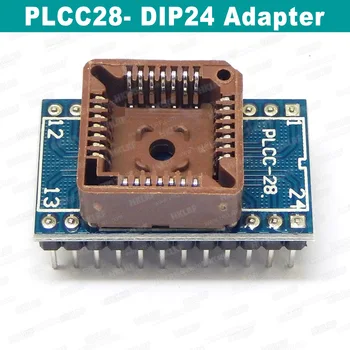Адаптер PLCC28 для тестовой микросхемы программатора поворота PLCC28-DIP24 для универсального программатора USB