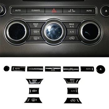 Аксессуары для Range Rover Sport Черная Металлическая Наклейка для автомобилей Ремонт кнопок из алюминиевого сплава Автотюнинг Land Rover Discovery 5